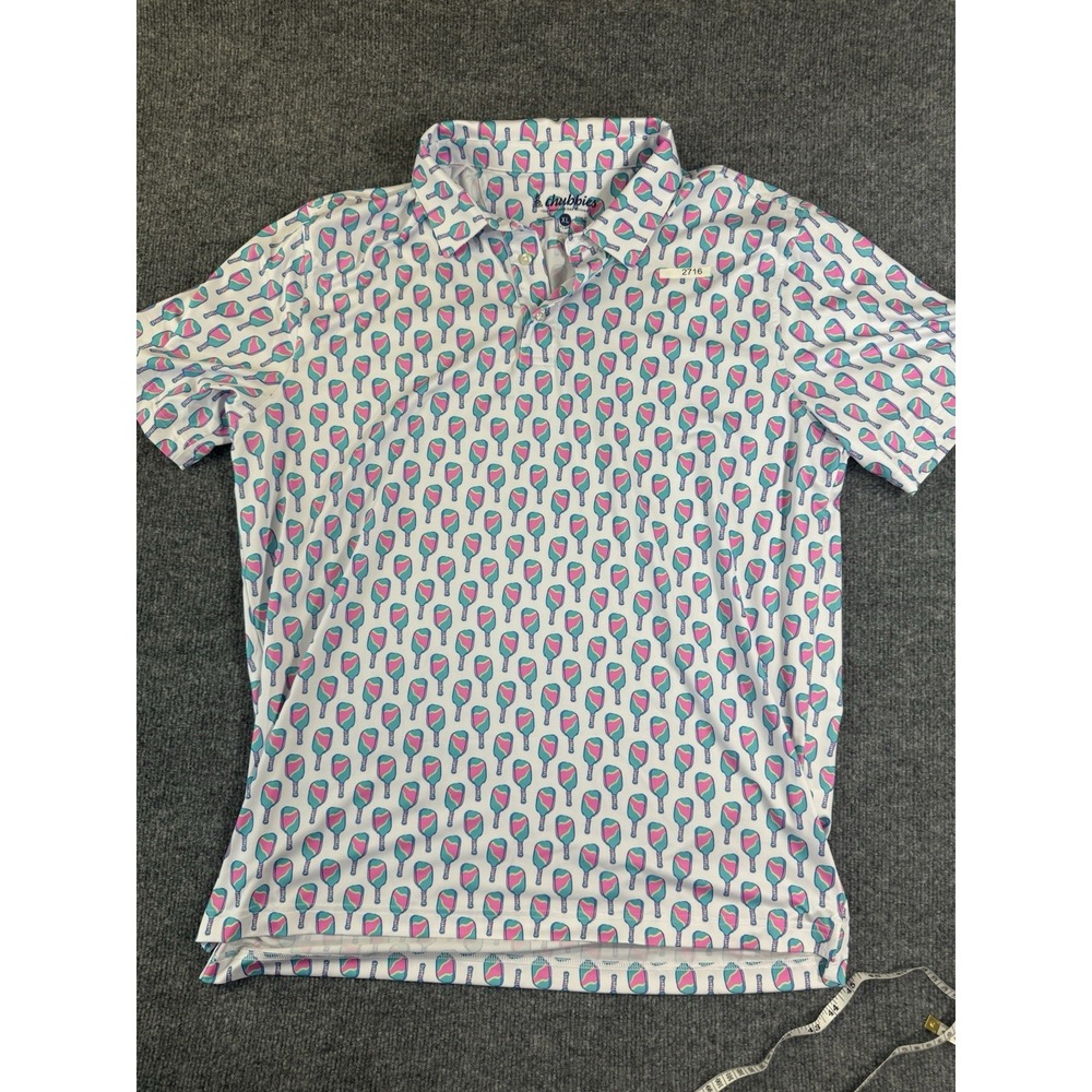 Chubbies The Big Dill Performance 2.0 Short-Sleeve Golf Polo Pickle Ball XL